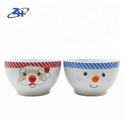 China Funney Design Decal 3d Disposable Ceramic Bowl for sale