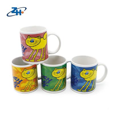 China Wholesale Customized Viable Creative Logo Cartoon Cat Ceramic Mug The Milk Cup for sale