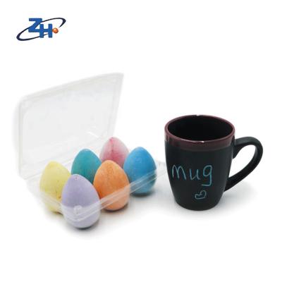 China Sustainable Creative Black Message Board Programmable Ceramic Chalk Note Mug for sale