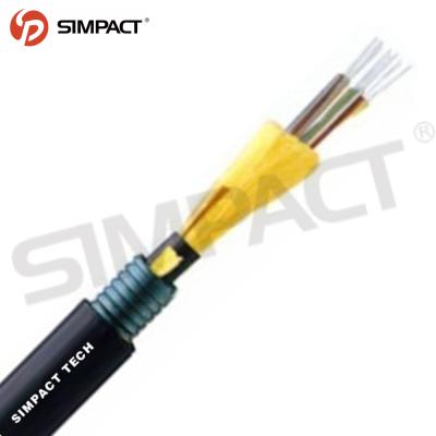 China Fiber to Tight Armored Indoor Loose Tube Fiber Optic Cable Simpact Distribution Buffer Home Wiring Fiber Optic Cable for sale