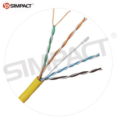 China Outdoor Telecom Communication Simpact 1000ft Communication Cable UTP CAT5e Pass Fluck Test Network Cable for sale