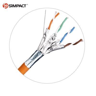 China Telecom Communication LAN 40Gbps 2000Mhz Cat6 Connector Ethernet Cable Network High Speed ​​Gold Plated Internet Cables FTP RJ45 for sale