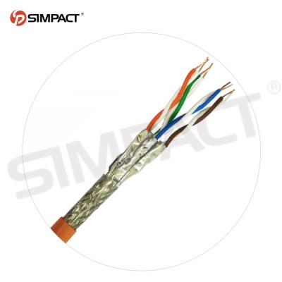 China Telecom Communication Factory Low Price SFTP CAT6A Cable 305m 1000ft Wholesale Ethernet 550MHz Lan Network for sale