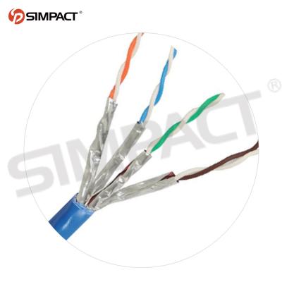 China Custom Telecom Communication Factory Price SFTP UFTP Cat6a Network Cable High Speed ​​For Lan Cable 1000ft for sale