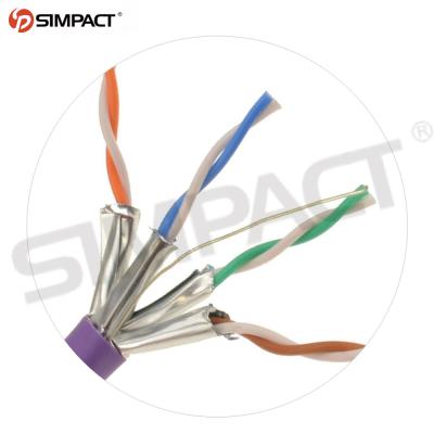 China Telecom Communication Simpact Factory Wholesale 305m SFTP UFTP CAT6a Data Lan Network Cable 4pairs for sale