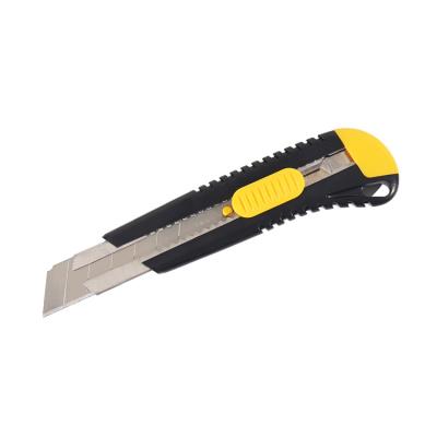 China Latest Quick-change Design 25mm Utility Knife For Paper Cutting Knife With ABS Handle Knife Cutter for sale