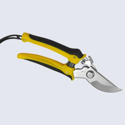 China Anti-Slip Handle OEM/ODM Customized Comfortable Safe Grip Professional Designed Sharp Bypass Pruner Garden Scissors for sale