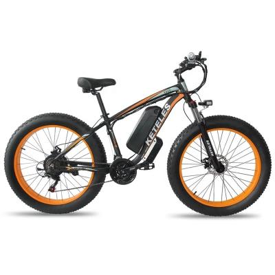 China Factory direct sale cheap e-bike aluminum alloy fat tire 26 inch long range full suspension powerful snow beach electric bike for sale