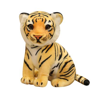 China Wholesale New Design Plush Stuffed Tiger Toy Simulated Tiger Plush Resting Cute Cartoon Tiger Plush Toy for sale