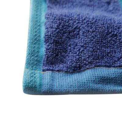 China Multi Color Absorbency High Quality Cotton Stripe Navy Blue Beach Towel Hypoallergenic For Bath, SPA, Yoga for sale