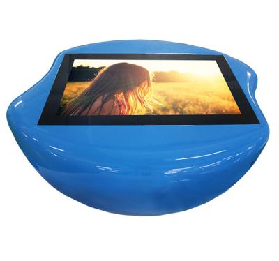 China 43 inch android kids waterproof interactive touch screen table lcd games advertising player coffee smart table for sale