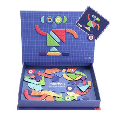 China Cartoon Educational Toys Magnetic Art Easel Shapes Puzzles Games For Kids Montessori Toys for sale