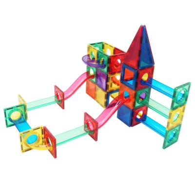 China Study of & STEM Training Game Set Tiles Magnet Building Block Marble Run Spike Magnetic Toys for sale