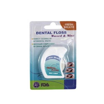 China toothbrush approved 50m nylon floss waxed dental floss RQ201 for sale