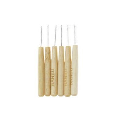 China Bamboo handle eco-friendly bamboo interdental brush for sale