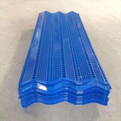 China Flexible Glass Fiber Reinforced Plastic Wind Break Panels Blue Color for sale