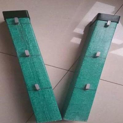 China Plastic Sprayed FRP Square Profile Glass Fiber Reinforced Plastic Flat Pipe Fence Post for sale