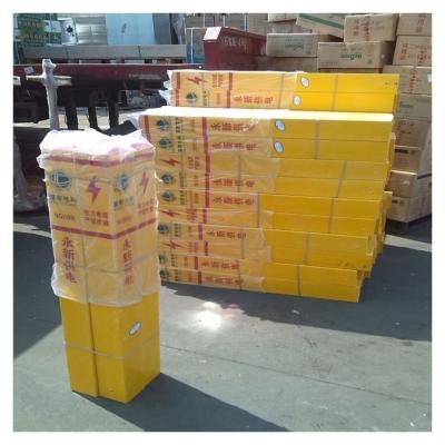 China Traffic Safety Fiberglass Sign Posts Lightweight Glass Reinforced Plastic Sign Pile for sale