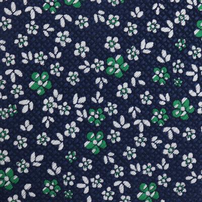 China 100% Polyester Cheap Price Handmade Delicate Blue Mens Suits Fabric Best Floral Ties for sale