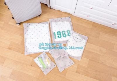 China transparent PVC Zip lockk plastic packaging bags with slider zipper， babyuse products plastic packaging bags with slider z for sale