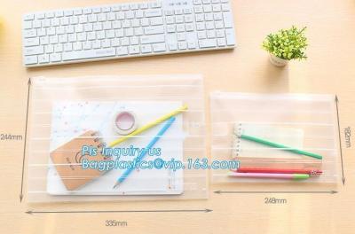 China plastic slider zipper PVC bag clear vinyl cosmetic bag, clear vinyl plastic zipper bags for packing/ side gusset bag for sale