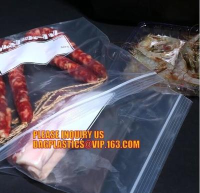 China eco-friendly double track easy tear zipper for package bag, double zipper storage bags, ISO/ FDA Color zipper food stora for sale