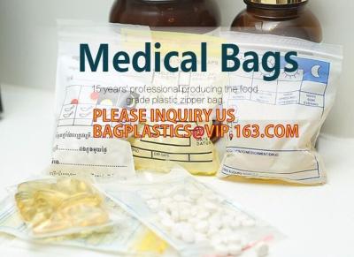 China meidical bags, zipper medicine bags, zipper biohazard bag, hospital zipper bags, zip lock bags, zipper seal bags, grip for sale