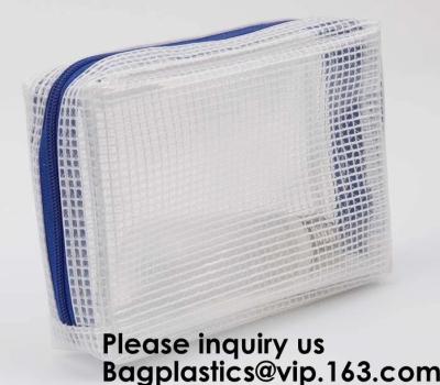 China Eco friendly material documents pouch/plastic file pockets for kids,Eco friendly material PVC mesh bag, bagease, pack for sale