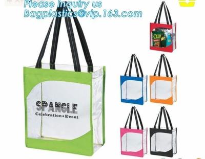 China custom Design logo printed pvc clear plastic bags, professional printing shopping bag plastic bag, Biodegradable Recycla for sale