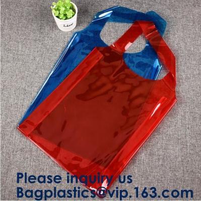 China Clear Purple Trendy  Shopping Bag,Folding PVC Tote Bag,Waterproof PVC Shopping Shoulder Bag, BAGEASE, BAGPLASTICS for sale