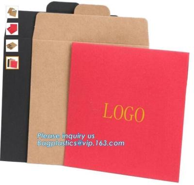 China Custom wedding invitation fancy kraft paper foil envelopes,Art Paper Envelopes Customized Gold Foil Stamping Thank You C for sale