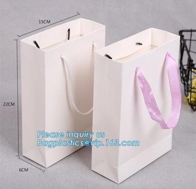 China Printing Logo Paper Carrier Bag with Bowknot and Handle for Luxury Clothing,luxury wedding carrier bag, bagplastics, pac for sale