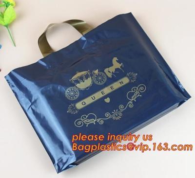 China eco-friendly plastic LDPE HDPE soft loop handle bag,Soft Loop Handle Bags/High quality white soft loop handle plastic ba for sale