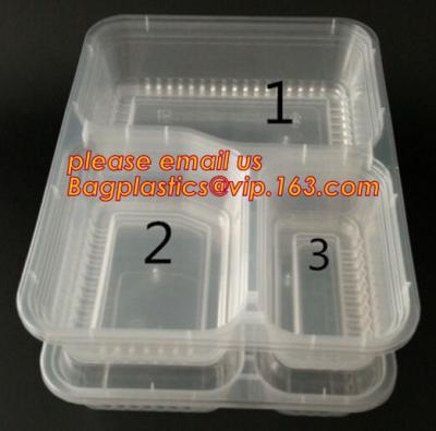 China High-transparently Safe Square Disposable Food Custom Plastic Lunch Box,storage food container plastic lunch box with lo for sale