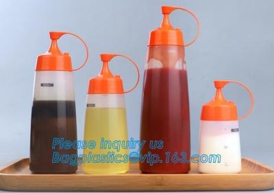 China Food grade LDPE soft squeeze chili hot tomato sauce ketchup plastic bottles,16oz Food Grade Plastic Squeeze Sauce Bottle for sale