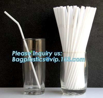 China Custom PLA drinking straws Recycled Biodegradable drinking straws,Biodegradable Cornstarch Drinking Pla Straw 5*207mm Wi for sale