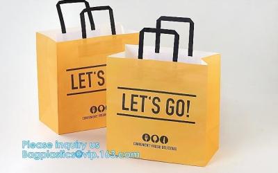 China Eco Friendly Reusable Custom Color Shopping Carry Brown Kraft Paper Bag Manufacturer,Recycled Kraft Paper Bag Gift Shopp for sale