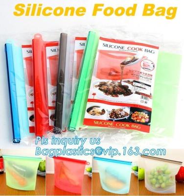 China Silicone Kitchen Bag, Silicone Food Storage Bag Reusable,Reusable Silicone Food Storage Bag Food Grade Vegetable Storage for sale