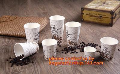 China Food use disposable plastic paper cup and coffee lids, pla cups,biodegradable paper cups with lids,100% compostable pape for sale