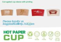 China Biodegradable cup sleeve, Corrugated up sleeve with printing, brand logo, hot paper cup,cup sleeve, recyclable sleeve pa for sale