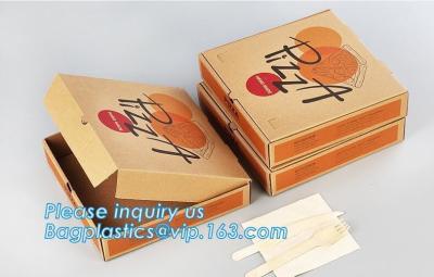 China Custom Pizza Packing Paper Box Corrugated With Different Size,Recycle Paper Simple Pizza Package Lunch Box bagease pac for sale