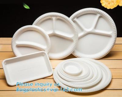 China Biodegradable Disposable Sugarcane Bagasse Party Plate,Eco-friendly sugarcane bagasse paper plate/disposable compostable for sale