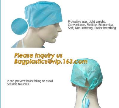 China Consumable Products Medical Disposable Cap with low price,Medical Disposable non-woven hospital bouffant cap BAGEASE for sale