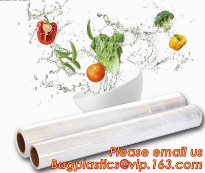 China Stretch And Fresh Re-usable Food Wraps Silicone Plastic Stretch Cling Film, Food grade LDPE cling film,LDPE stretch film for sale