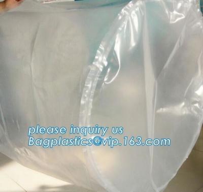 China bottom unloading PE liner bag, round bottom bucket liner, plastic pail liner, circle round bottom liner for liquid and p for sale