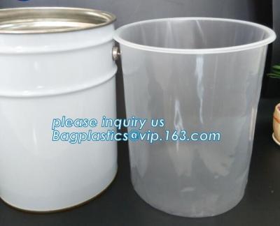 China gallon bucket liner rigid plastic pail liner, PE Round pond liner round raised rigid pond liner 500liter, pp steel pail for sale