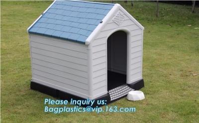 China Wholesale luxury pet kennel igloo dog bed house, dog/cat/pet house/large wooden plastic dog house, waterproof pet house for sale