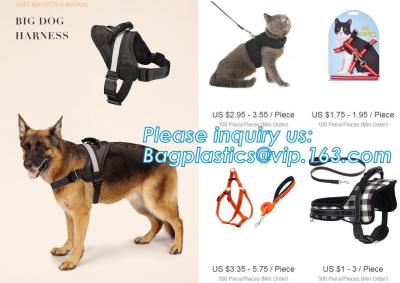 China BIG DOG HARNESS, Custom Logo Nylon Rope Pet Dog Leash and Harness Set, size/logo/color no pull easy walk puppy big Dog H for sale