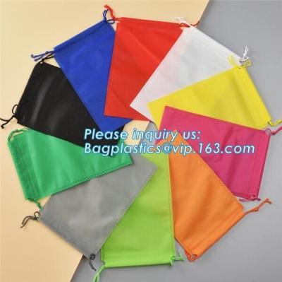 China Wholesale Promotion Portable Gift Small Non Woven Drawstring Bag， Non woven drawstring pocket shoes bag , Clothes bag ,f for sale