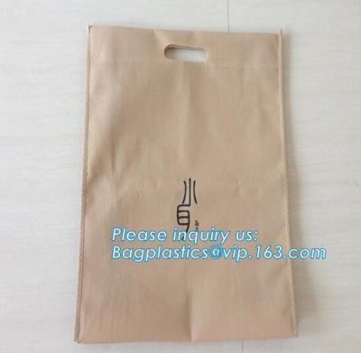 China pp non woven bag non woven shopping bag non woven bag, heat seal non woven bag d cut handle cheap garment bag, bagease for sale